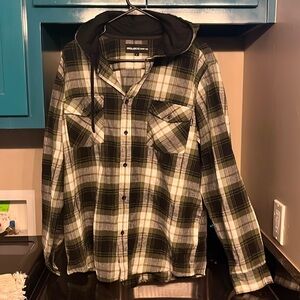 Lg flannel hoodie like new Molokai Surf Co.